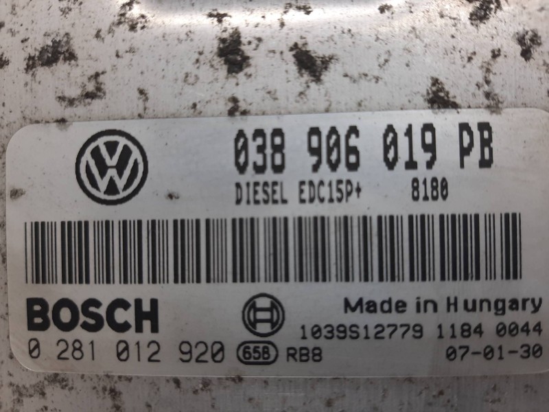 Recambio de centralita motor uce para skoda octavia berlina (1u2) tour referencia OEM IAM 038906019PB 0281012920 