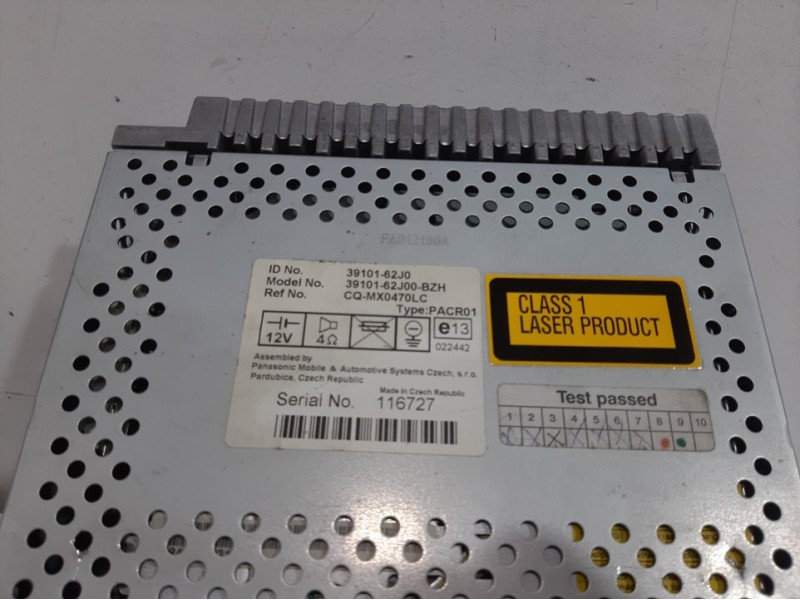 Recambio de sistema audio / radio cd para suzuki swift berlina (mz) gl (3-ptas.) referencia OEM IAM 39101  