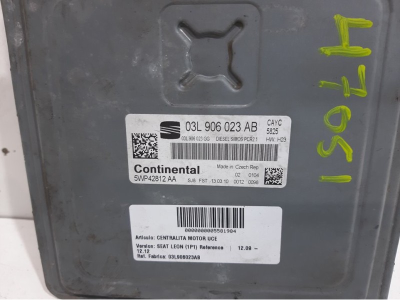 Recambio de centralita motor uce para seat leon (1p1) reference referencia OEM IAM 03L906023AB  