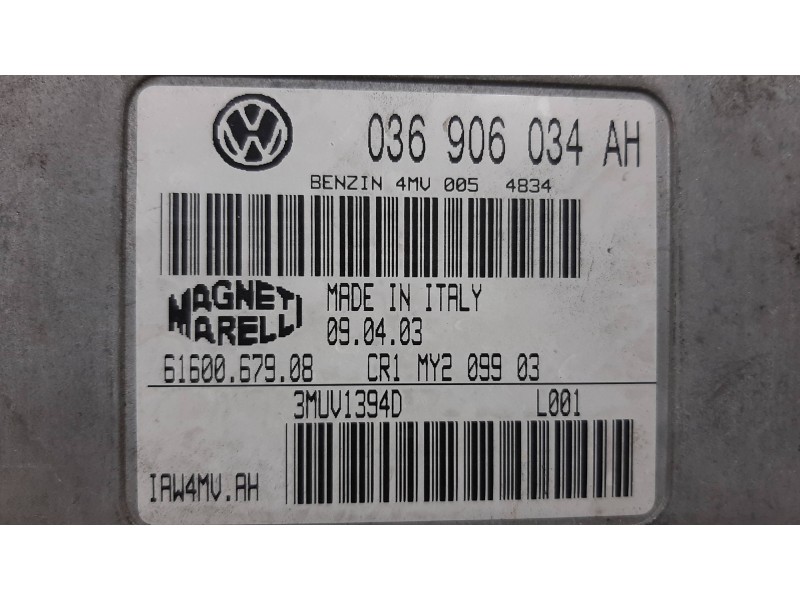 Recambio de centralita motor uce para seat ibiza (6l1) cool referencia OEM IAM   