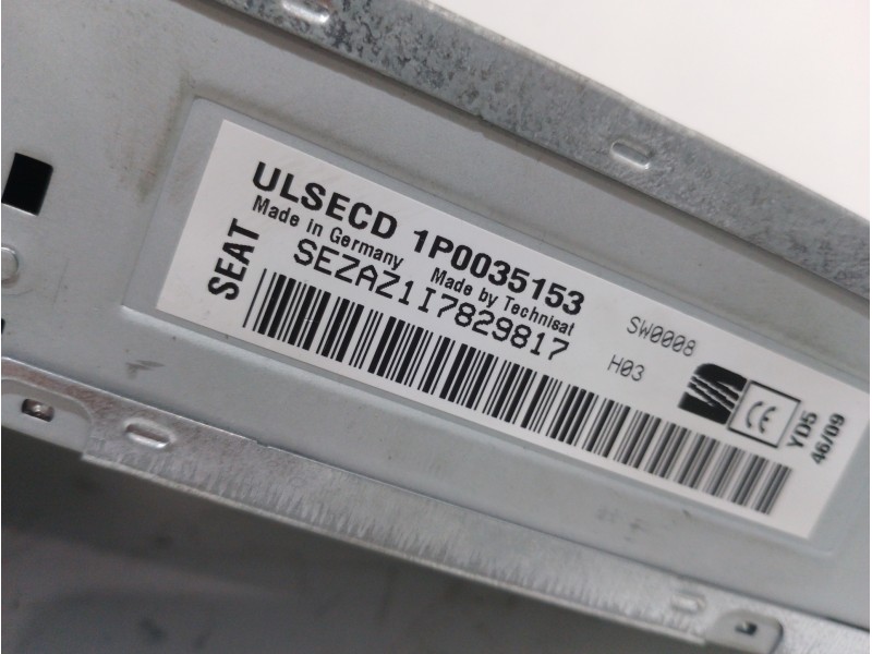 Recambio de sistema audio / radio cd para seat altea xl (5p5) reference referencia OEM IAM 1P0035153  