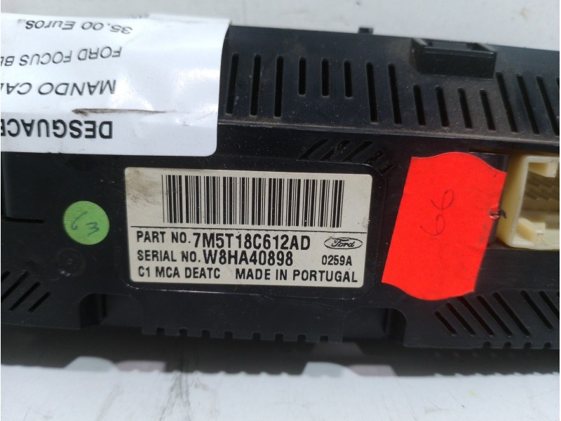 Recambio de mando calefaccion / aire acondicionado para ford focus berlina (cap) sport referencia OEM IAM 7M5T18C612AD  