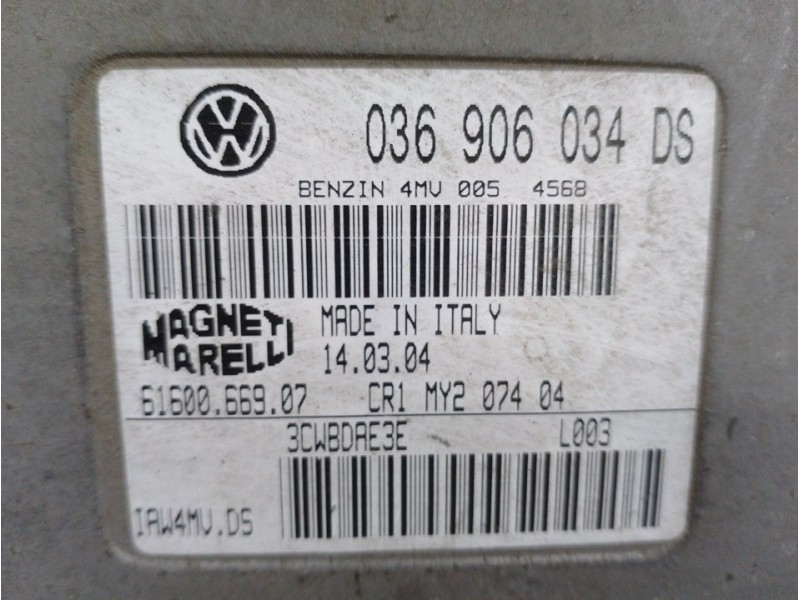 Recambio de centralita motor uce para seat leon (1m1) sport referencia OEM IAM 036906034BD  