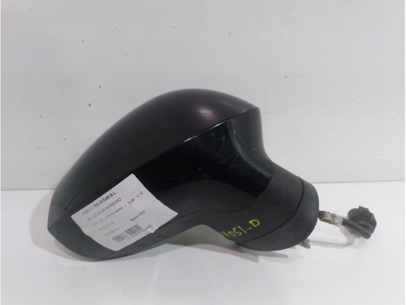 Recambio de retrovisor derecho para seat leon (1p1) reference referencia OEM IAM 024456 NEGRO 7 PINES