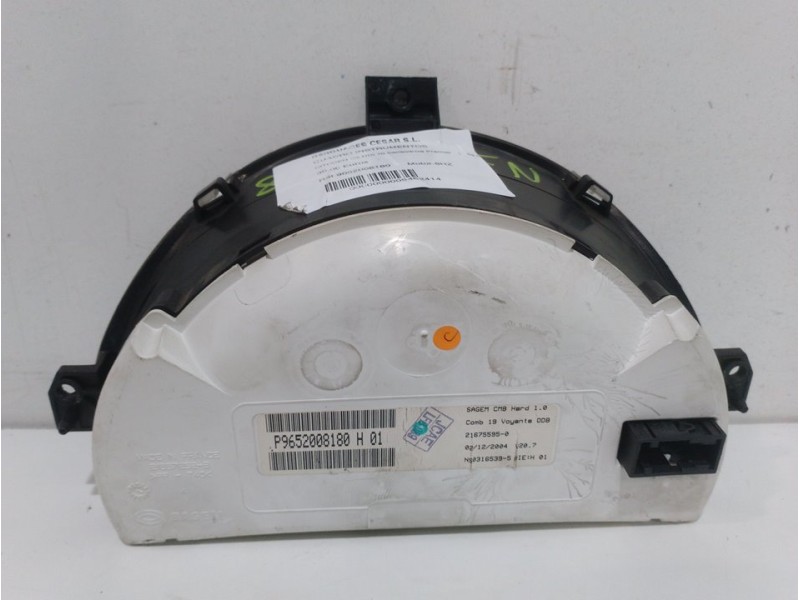 Recambio de cuadro instrumentos para citroën c3 hdi 70 sensodrive premier referencia OEM IAM 9652008180  