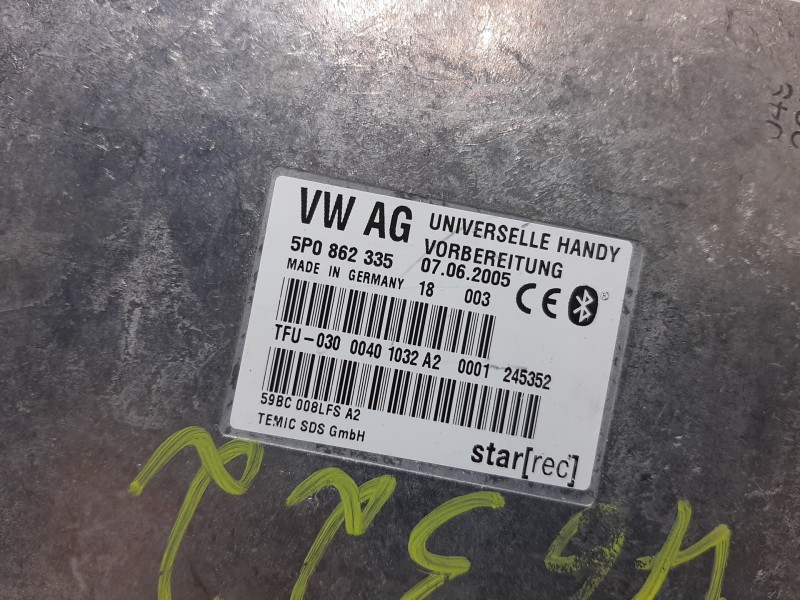 Recambio de unidad bluethooth para seat leon (1p1) reference referencia OEM IAM 5P0857962A  