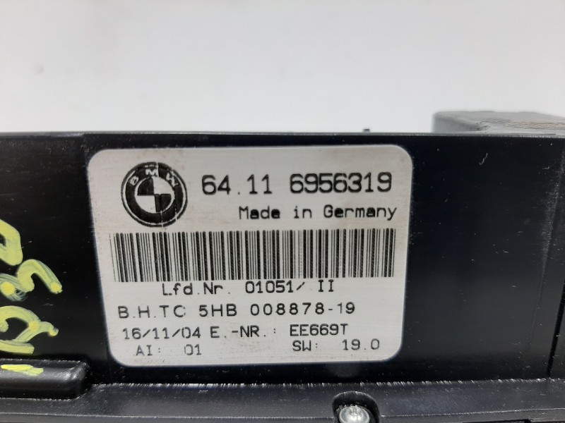 Recambio de mando calefaccion / aire acondicionado para bmw serie 3 berlina (e46) 320d referencia OEM IAM 64116956319  