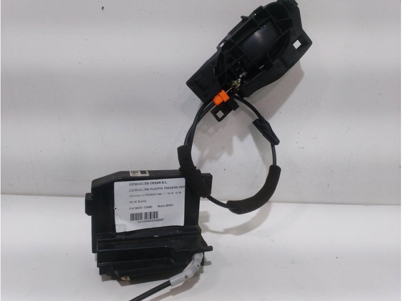 Recambio de cerradura puerta trasera derecha para citroën c4 picasso feel referencia OEM IAM 9826133680 7 PINES 