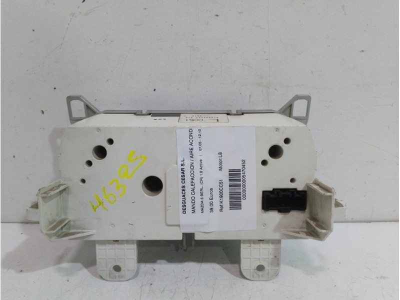 Recambio de mando calefaccion / aire acondicionado para mazda 5 berl. (cr) 1.8 active referencia OEM IAM K1900CC51  