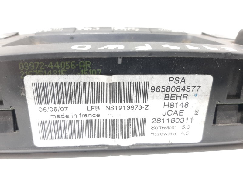 Recambio de mando calefaccion / aire acondicionado para citroën c4 berlina collection referencia OEM IAM 9658084577 281160311 