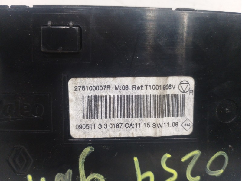 Recambio de mando calefaccion / aire acondicionado para renault megane iii berlina 5 p expression referencia OEM IAM 275100007R 