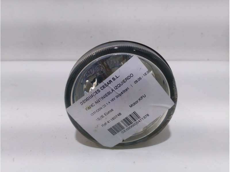 Recambio de faro antiniebla izquierdo para citroën c3 1.4 16v stop&start referencia OEM IAM 41180748  