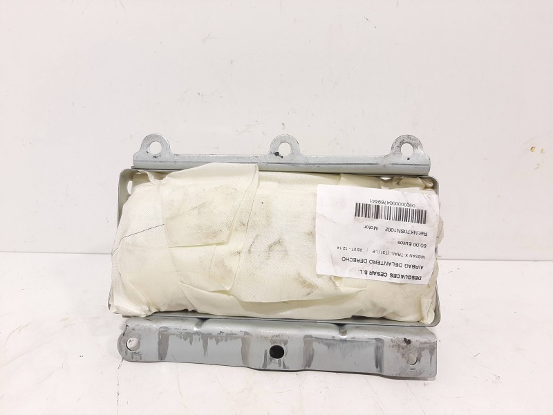 Recambio de airbag delantero derecho para nissan x-trail (t31) le referencia OEM IAM NK70SN1002  
