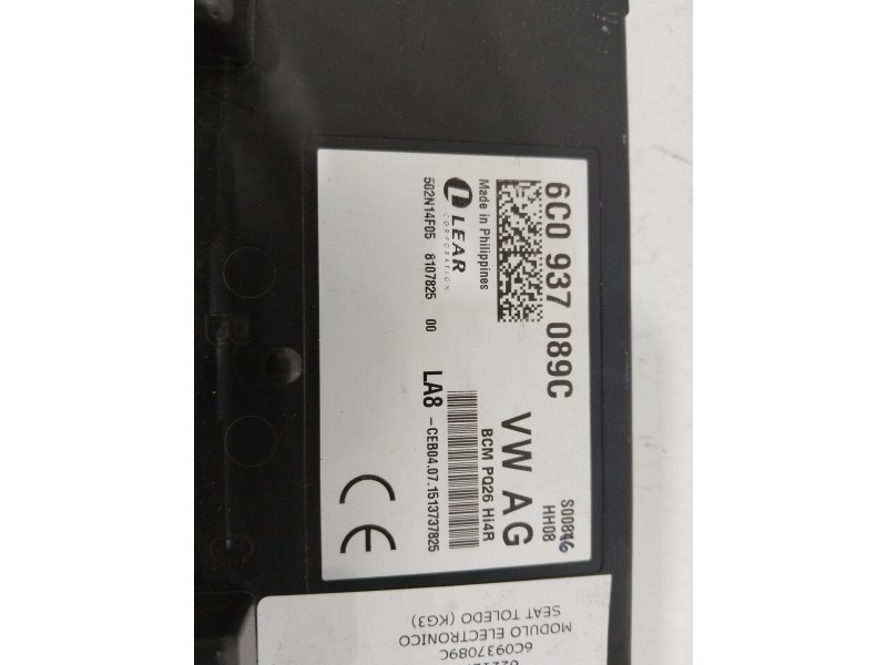 Recambio de modulo electronico para seat toledo (kg3) reference referencia OEM IAM 6C0937089C  