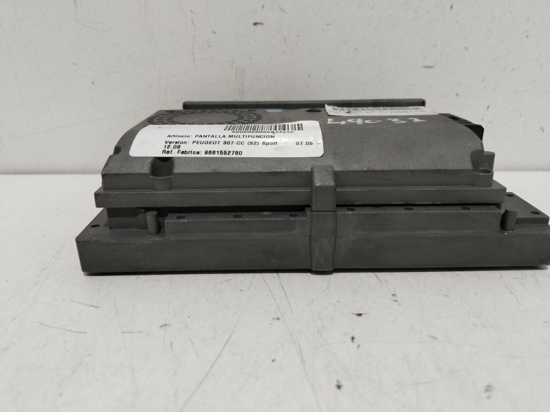Recambio de pantalla multifuncion para peugeot 307 cc (s2) sport referencia OEM IAM 9661552780  