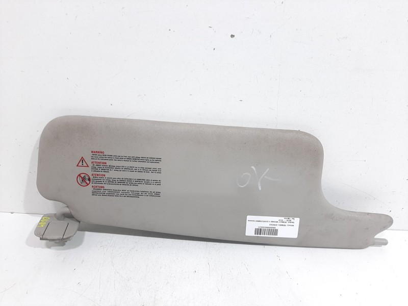 Recambio de parasol derecho para renault megane ii coupe/cabrio extreme referencia OEM IAM    Recambio de parasol derecho para renault megane ii coupe/cabrio extreme referencia OEM IAM