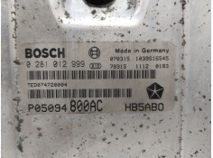 Recambio de centralita motor uce para chrysler voyager (rg) 2.8 crd lx grand voyager referencia OEM IAM P05094800AC  0281012999 2