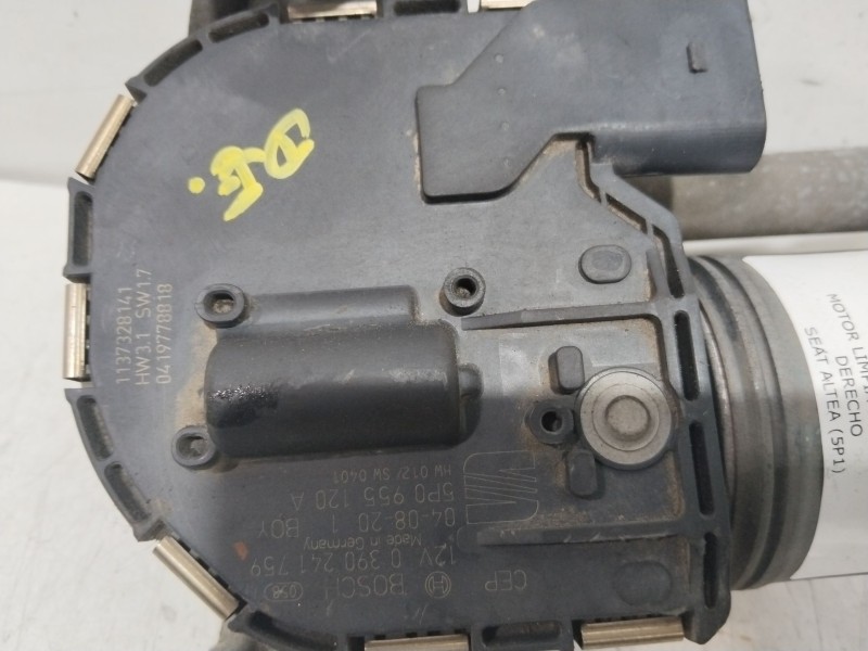 Recambio de motor limpia delantero derecho para seat altea (5p1) stylance / style referencia OEM IAM 5P0955024C  