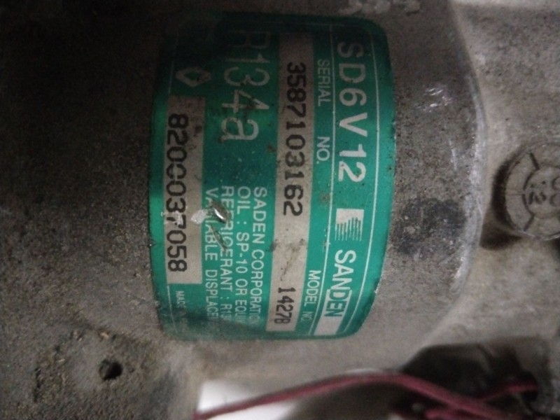 Recambio de compresor aire acondicionado para renault clio ii fase ii (b/cb0) authentique referencia OEM IAM 8200037058  