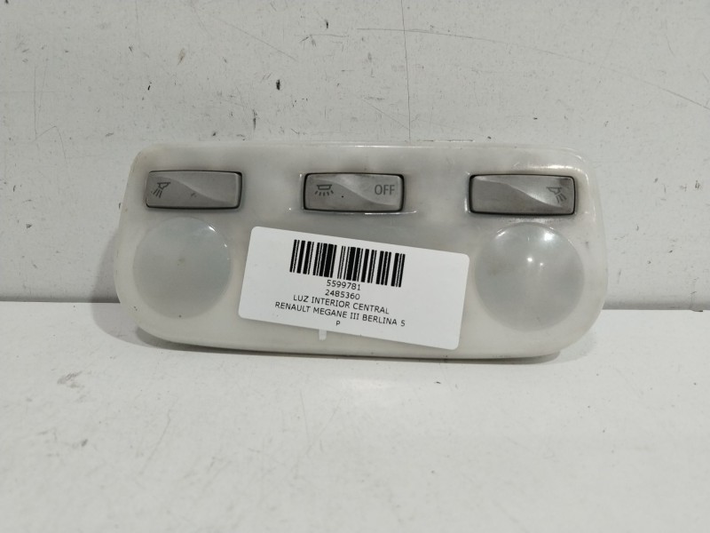 Recambio de luz interior central para renault megane iii berlina 5 p dynamique referencia OEM IAM 2485360  