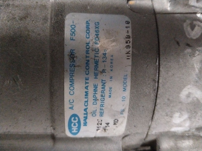 Recambio de compresor aire acondicionado para hyundai coupe (rd) 1.6 fx referencia OEM IAM AK95B10   Recambio de compresor aire acondicionado para hyundai coupe (rd) 1.6 fx referencia OEM IAM AK95B10