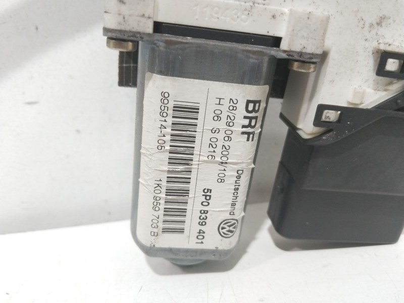 Recambio de elevalunas trasero izquierdo para seat altea (5p1) sport referencia OEM IAM 5P0839401  