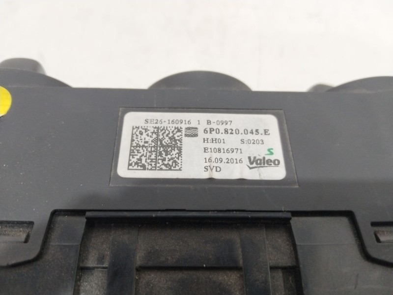 Recambio de mando calefaccion / aire acondicionado para seat ibiza (6j5) style tech referencia OEM IAM 6P0820045E  