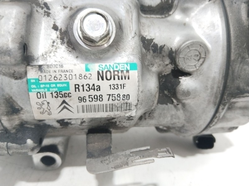 Recambio de compresor aire acondicionado para citroën c4 picasso sx referencia OEM IAM 9659875880  01262301862