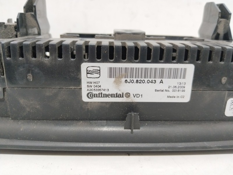 Recambio de mando calefaccion / aire acondicionado para seat ibiza (6j5) reference referencia OEM IAM 6J0820043A  