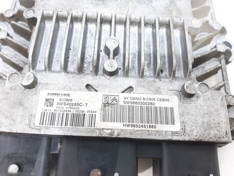 Recambio de centralita motor uce para citroën c3 1.4 hdi exclusive referencia OEM IAM 5WS40285CT  