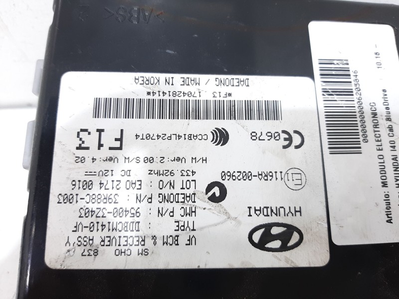 Recambio de modulo electronico para hyundai i40 cab bluedrive referencia OEM IAM 954003Z403  