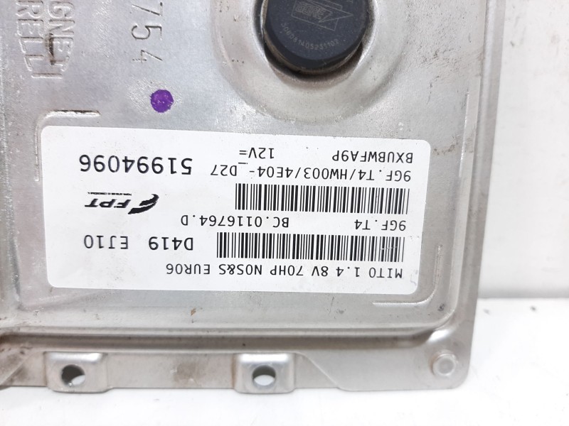 Recambio de centralita motor uce para alfa romeo mito (145) basis referencia OEM IAM 51994096  