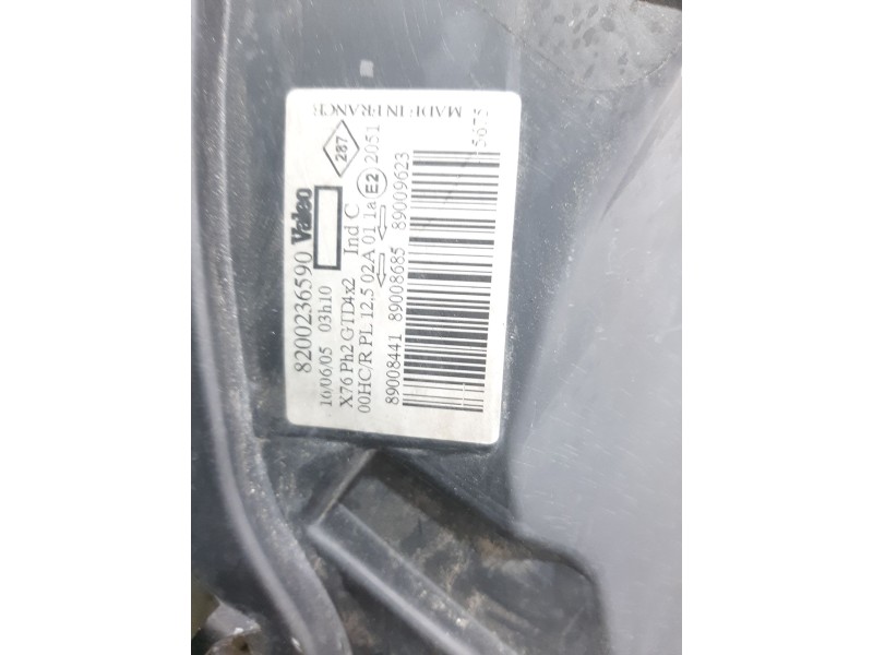 Recambio de faro izquierdo para nissan kubistar furgoneta (x76) 1.5 dci referencia OEM IAM 8200236590   Recambio de faro izquierdo para nissan kubistar furgoneta (x76) 1.5 dci referencia OEM IAM 8200236590