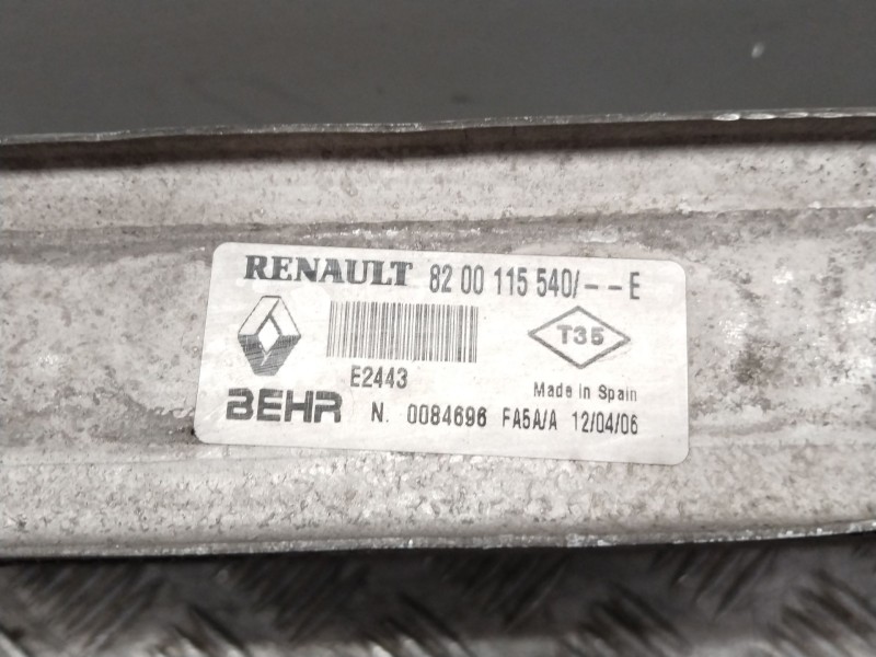 Recambio de intercooler para renault scenic ii emotion plus referencia OEM IAM 8200115540  