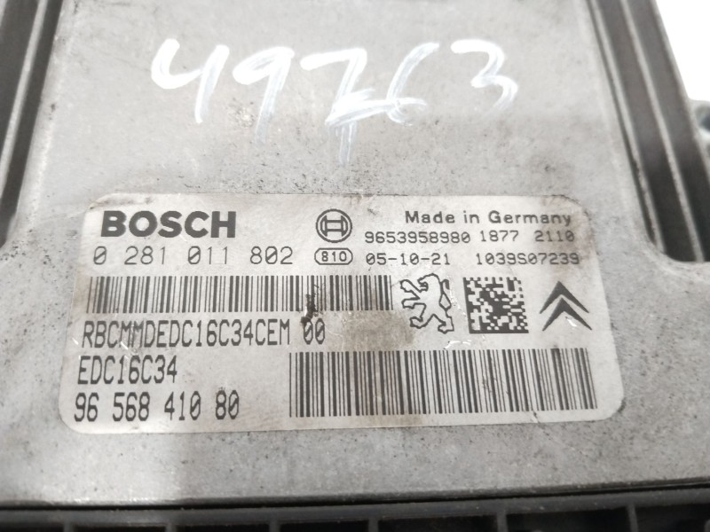 Recambio de centralita motor uce para citroën xsara picasso 1.6 referencia OEM IAM 9656841080  