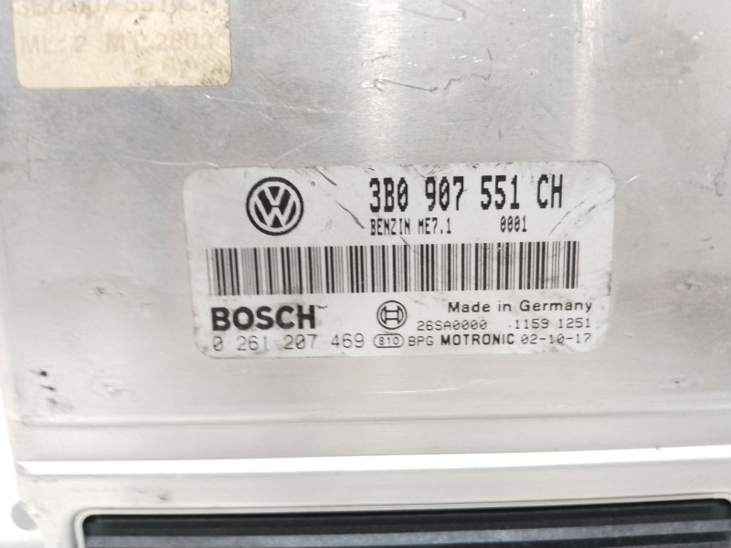 Recambio de centralita motor uce para volkswagen passat berlina (3b3) v6 executive 4motion referencia OEM IAM 3B0907551CH  