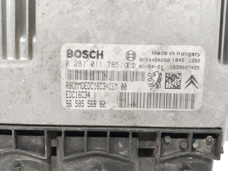 Recambio de centralita motor uce para citroën c2 furio referencia OEM IAM 9658556880  