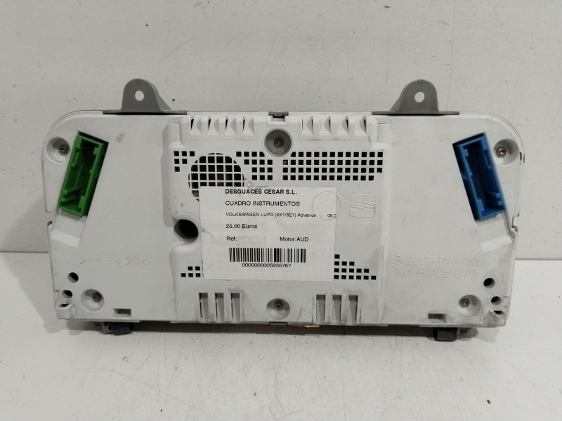 Recambio de cuadro instrumentos para volkswagen lupo (6x1/6e1) advance referencia OEM IAM 0263615101  