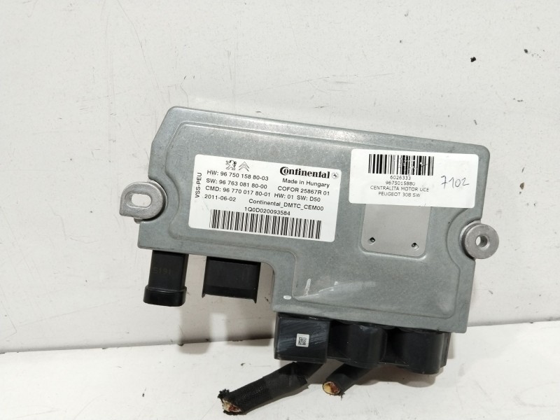 Recambio de centralita motor uce para peugeot 308 sw envy referencia OEM IAM 9675015880  