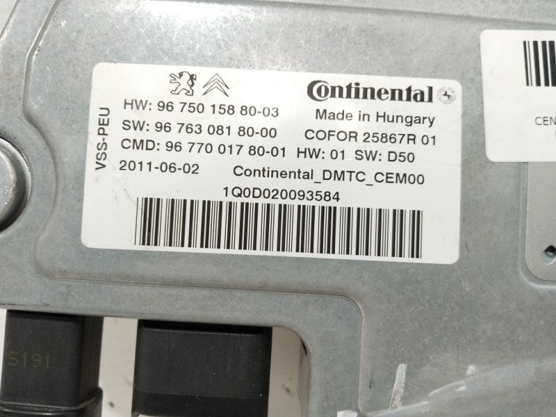 Recambio de centralita motor uce para peugeot 308 sw envy referencia OEM IAM 9675015880  