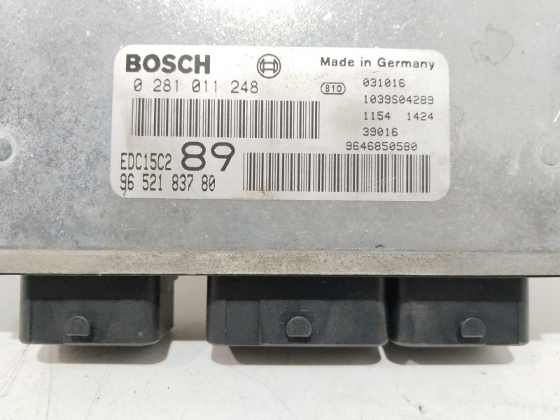 Recambio de centralita motor uce para peugeot 307 (s1) xs referencia OEM IAM 9652183780  