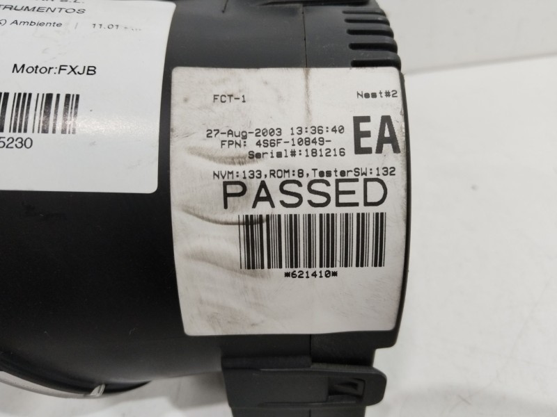 Recambio de cuadro instrumentos para ford fiesta (cbk) ambiente referencia OEM IAM 4S6F10849EA  