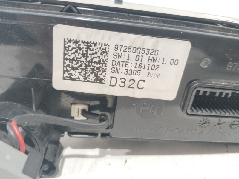 Recambio de mando calefaccion / aire acondicionado para kia niro business referencia OEM IAM 97250G5320  