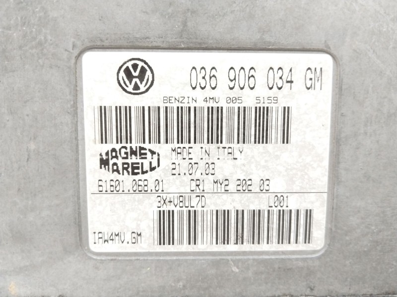 Recambio de centralita motor uce para seat ibiza (6l1) stella referencia OEM IAM 036906034GM  