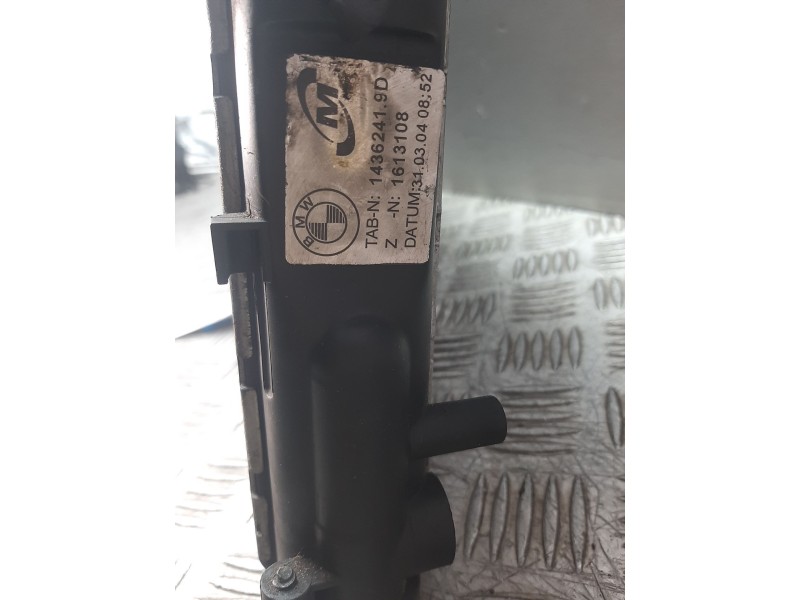 Recambio de radiador agua para bmw serie 3 touring (e46) 320d referencia OEM IAM 1613108   Recambio de radiador agua para bmw serie 3 touring (e46) 320d referencia OEM IAM 1613108