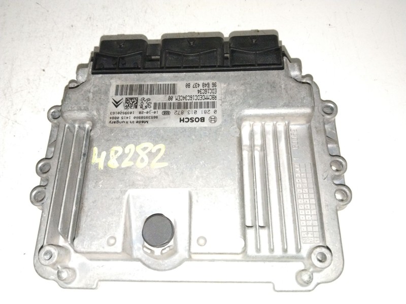 Recambio de centralita motor uce para citroën berlingo xtr 1,6 hdi 92 referencia OEM IAM 0281013872  