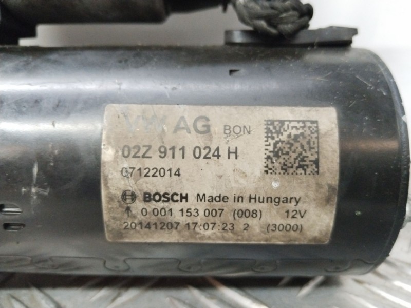 Recambio de motor arranque para seat altea xl (5p5, 5p8) 1.6 tdi referencia OEM IAM 02Z911024H  