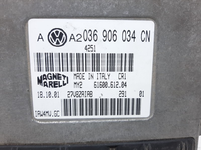 Recambio de centralita motor uce para volkswagen golf iv berlina (1j1) conceptline referencia OEM IAM 6160061204 A2036906034CN 