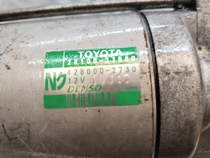 Recambio de motor arranque para toyota auris luna+ referencia OEM IAM 2810033080  