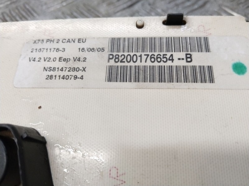 Recambio de cuadro instrumentos para nissan kubistar furgoneta (x76) 1.5 dci referencia OEM IAM P8200176654  